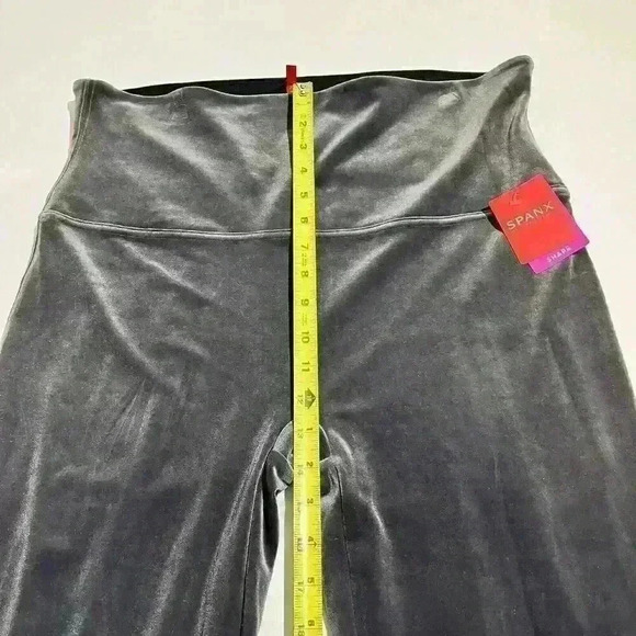 SPANX NWT Silver Chrome Velvet High Waist Leggings 3XL Womens - Picture 8 of 15